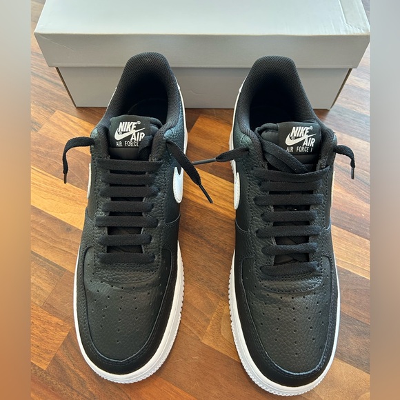 Nike Air Force 1 ‘07 Sneakers - Black and White - Picture 2 of 6